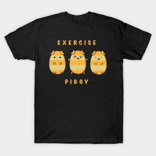 Exercise Guinea Piggy- cute guinea pigs starjumping workout T-Shirt